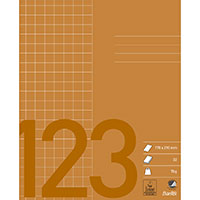 Bantex Skolehfte 17x21 - Kvadreret 10x10 (32 blade) Brun