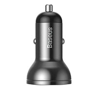 Baseus 24W 3-i-1 USB Billader (USB-A) + USB-C/Lightning/MicroUSB Multikabel