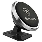 Baseus 360 Magnetic Smartphone Bilholder (Instrumentbræt) Sølv