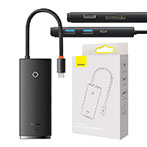 Baseus 6-i-1 USB-C Dock (HDMI/USB-A/Kortlser/USB-C)