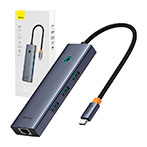 Baseus 6-i-1 USB-C Dock (USB-C/HDMI/USB-A/RJ45)