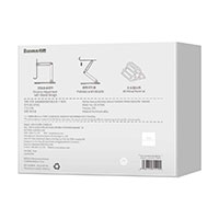 Baseus Biaxial Foldbar Smartphone/Tablet Stander (13tm) Aluminium