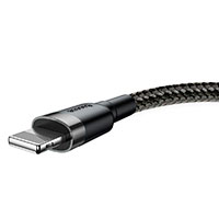 Baseus Cafule Lightning - USB-A Kabel 1,5A - 2m (Gr/Sort)