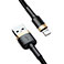 Baseus Cafule Lightning - USB-A Kabel 1,5A - 2m (Guld/Sort)