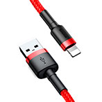 Baseus Cafule Lightning - USB-A Kabel 1,5A - 2m (Rød/Sort)