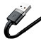 Baseus Cafule Lightning - USB-A Kabel 2,4A - 0,5m (Gr/Sort)