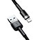 Baseus Cafule Lightning - USB-A Kabel 2,4A - 0,5m (Gr/Sort)