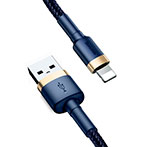Baseus Cafule Lightning - USB-A Kabel 2,4A - 1m (Guld/Blå)