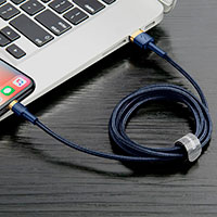 Baseus Cafule Lightning - USB-A Kabel 2,4A - 1m (Guld/Bl)