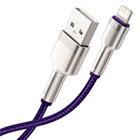 Baseus Cafule Lightning - USB-A Kabel 2,4A - 1m (Metal)Lilla