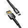 Baseus Cafule Lightning - USB-A (vendbar) 1,5A 2m - Gr/Sort