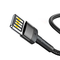 Baseus Cafule Lightning - USB-A (vendbar) 1,5A 2m - Gr/Sort