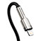 Baseus Cafule USB-C - Lightning Kabel 20W -0,25m (Metal)Sort
