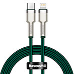 Baseus Cafule USB-C - Lightning Kabel 20W - 1m (Metal) Grøn