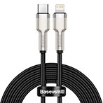 Baseus Cafule USB-C - Lightning Kabel 20W - 2m (Metal) Sort