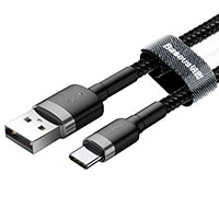 Baseus Cafule USB-C - USB-A Kabel 2A - 2m (Gr/Sort)