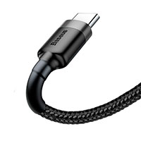 Baseus Cafule USB-C - USB-A Kabel 3A - 0,5m (Gr/Sort)