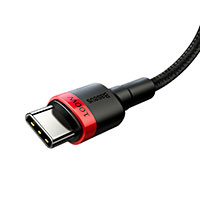 Baseus Cafule USB-C - USB-C Kabel - 2m (100W) Sort/Rd