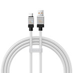 Baseus CoolPlay 100W USB-C Kabel - 1m (USB-A/USB-C) Hvid