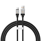 Baseus CoolPlay 100W USB-C Kabel - 1m (USB-A/USB-C) Sort