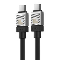 Baseus CoolPlay 100W USB-C Opladerkabel - 2m (USB-C/USB-C) Sort
