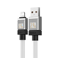 Baseus CoolPlay 2,4A Lightning Kabel - 1m (USB-A/Lightning) Hvid