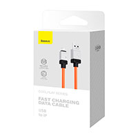 Baseus CoolPlay 2,4A Lightning Kabel - 1m (USB-A/Lightning) Orange