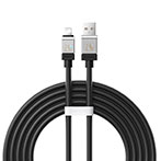 Baseus CoolPlay 2,4A Lightning Kabel - 2m (USB-A/Lightning) Sort