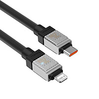 Baseus CoolPlay 20W Lightning Kabel - 2m (USB-C/Lightning) Sort