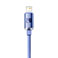 Baseus Crystal Lightning - USB-A Kabel 2,4A Lilla - 1,2m