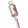 Baseus Crystal USB-C - Lightning Kabel - 2m (20W) Pink