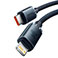 Baseus Crystal USB-C - Lightning Kabel - 1,2m (20W) Sort
