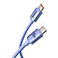 Baseus Crystal USB-C - USB-C Kabel 100W Lilla - 1,2m