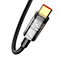 Baseus Explore 100W USB-C Opladerkabel - 2m (USB-C/USB-A) Sort