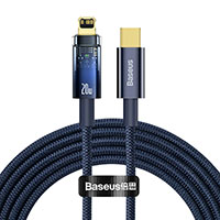 Baseus Explorer 20W Lightning Opladerkabel - 2m (USB-C/Lightning) Bl
