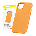 Baseus Fauxther Cover t/iPhone 15 Pro (PU) Orange