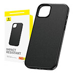 Baseus Fauxther Cover t/iPhone 15 Pro (PU) Sort