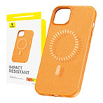 Baseus Fauxther Magnetisk Cover t/iPhone 15 Plus (PU) Orange