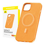 Baseus Fauxther Magnetisk Cover t/iPhone 15 Pro Max (PU) Orange