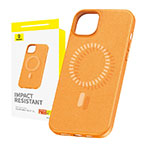 Baseus Fauxther Magnetisk Cover t/iPhone 15 (PU) Orange