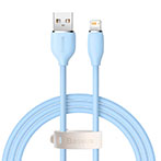 Baseus Jelly Liquid Lightning - USB-A Kabel 2,4A -1,2m (Blå)