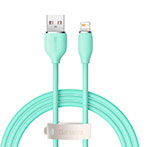 Baseus Jelly Liquid USB-A - Lightning Kabel 2,4A - 1,2m (Grøn)