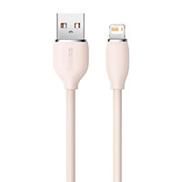 Baseus Jelly Liquid Lightning - USB-A Kabel 2,4A-1,2m (Pink)