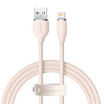 Baseus Jelly Liquid Lightning - USB-A Kabel 2,4A-1,2m (Pink)