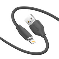Baseus Jelly Liquid Lightning - USB-A Kabel 2,4A-1,2m (Sort)