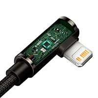 Baseus Legend USB-C - Lightning m/vinkel 20W - 1m (Sort)