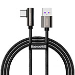 Baseus Legend USB-C - USB-A Kabel 66W - 2m (Sort)