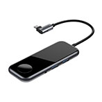 Baseus Mirror USB-C Hub m/Qi Oplader (USB-C/HDMI/3,5mm)