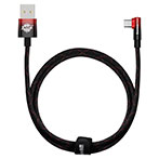 Baseus MVP 2 USB-C - USB-A Kabel m/vinkel 100W - 1m - Rød