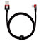 Baseus MVP 2 USB-C - USB-A Kabel m/vinkel 100W - 1m - Rd